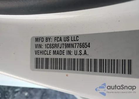 2021 Ram 1500 Laramie 4X4 5'7 Box from USA, damaged, VIN 1C6SRFJT9MN776654